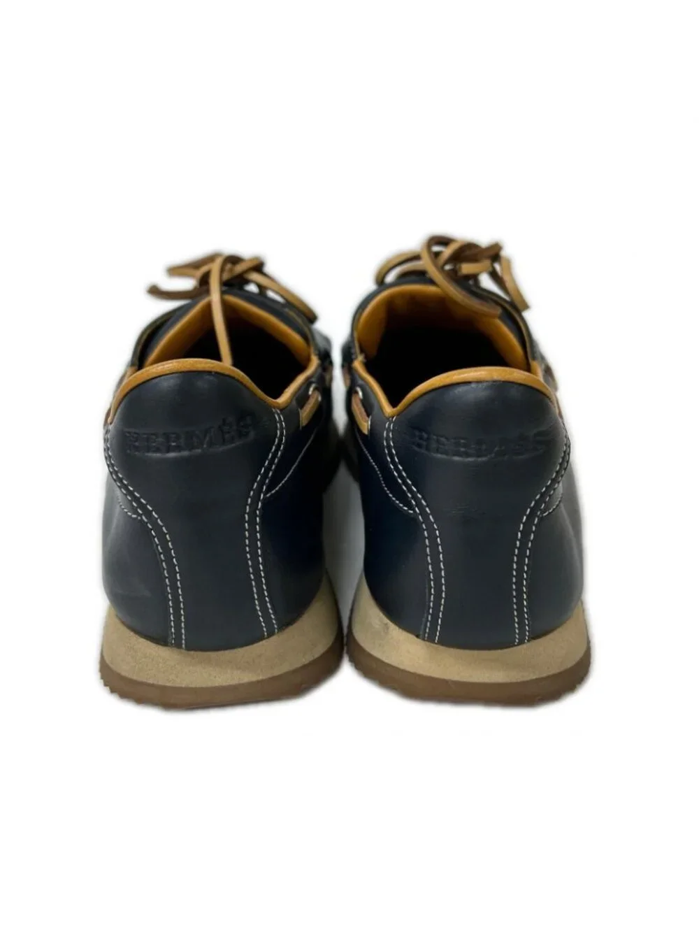 Hermes Leather Deck Shoes